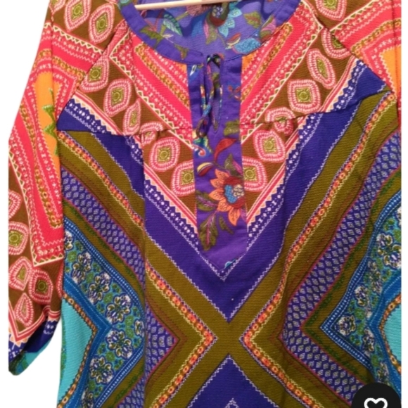 New Directions Multicolor Women's Blouse Size S New Without Tags - Picture 2 of 4